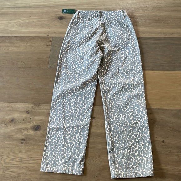 Wild Fable Leopard Print Straight Leg Jeans Size XS - Picture 11 of 13